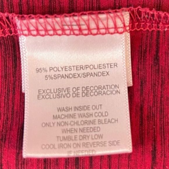 Sag Harbor Stretch Women Cowl top Red Sz PL Super stretch - Picture 11 of 12